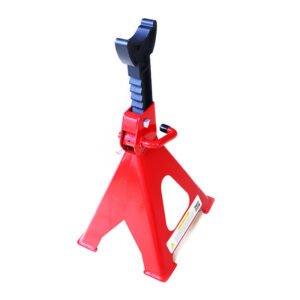 Heavy Duty 12T Red Safety Jack Stand High Load Bearing Garage Repair Tool for Cars Trucks.