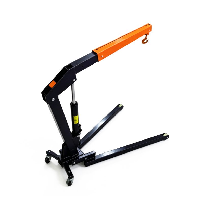 Heavy Duty Hydraulic Engine Hoist Mobile Folding Shop Crane - Image 2