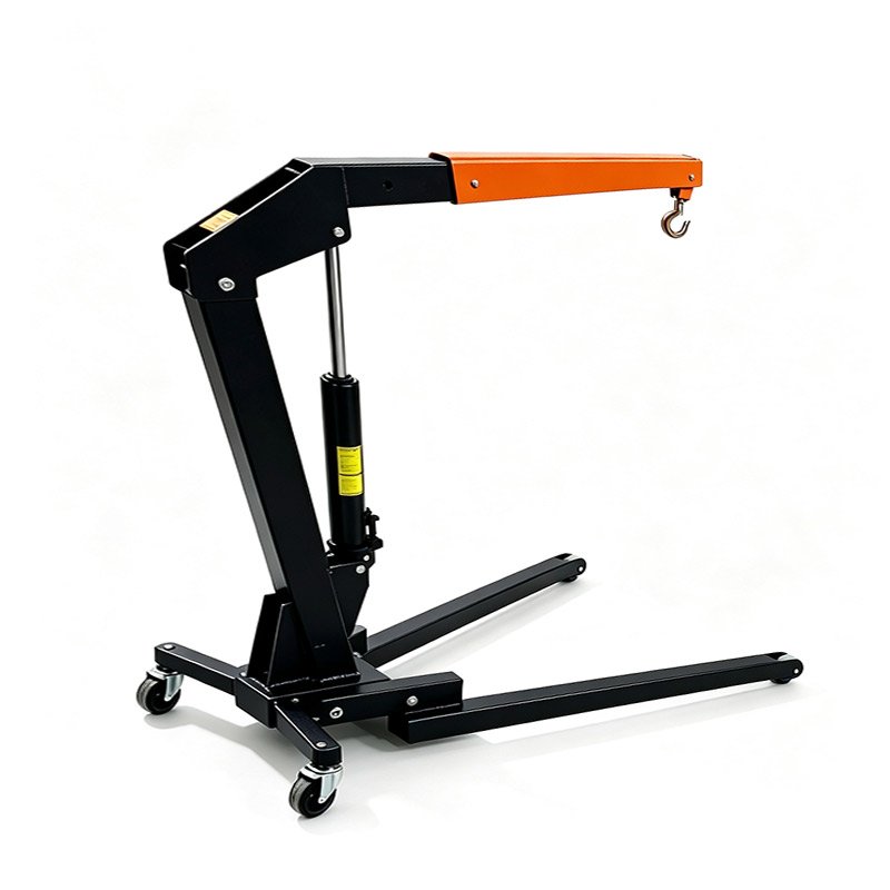 Heavy Duty Hydraulic Engine Hoist Mobile Folding Shop Crane - Image 2
