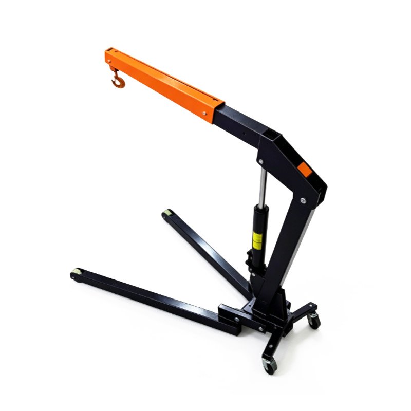 Heavy Duty Hydraulic Engine Hoist Mobile Folding Shop Crane - Image 3