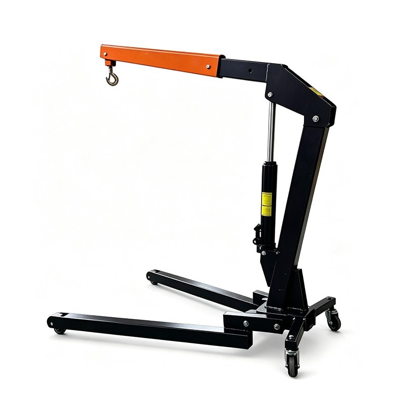 Heavy Duty Hydraulic Engine Hoist Mobile Folding Shop Crane - Image 3