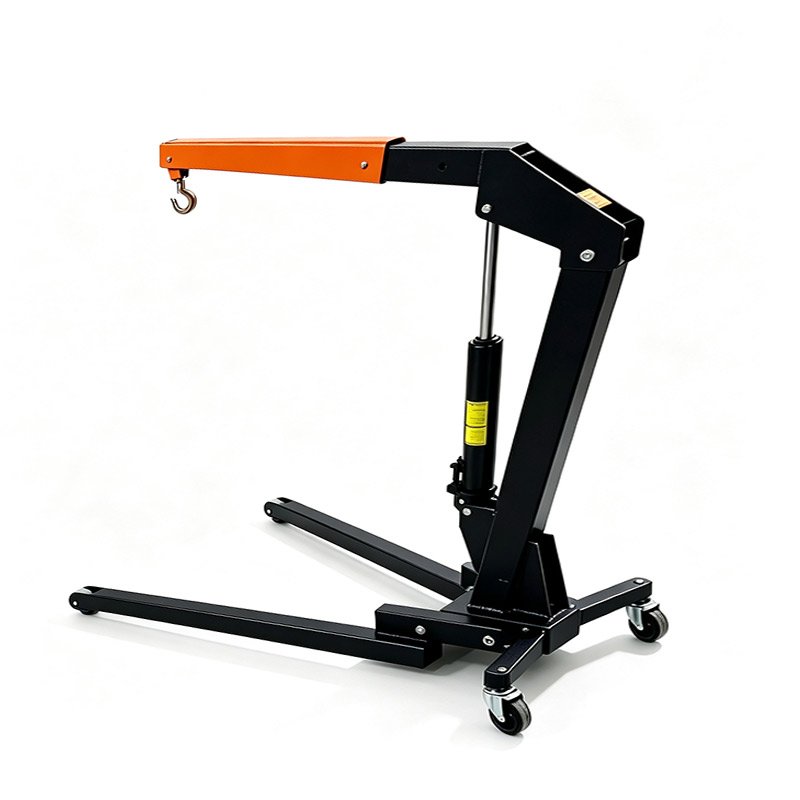 Heavy Duty Hydraulic Engine Hoist Mobile Folding Shop Crane - Image 5