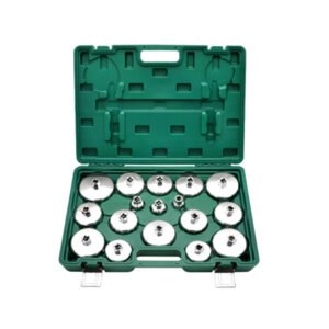 17-Piece Stainless Steel Cap-Type Oil Filter Wrench Set