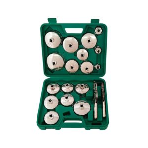 19pcs Steel Oil Filter Cap Removal Wrench Socket Set