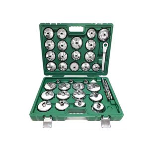 35-Piece Stainless Steel Oil Filter Wrench Set Cap Type Removal Tool Kit
