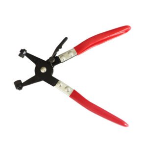 Cross Type Wiring Harness Clamp Pliers with Red Insulated Handle