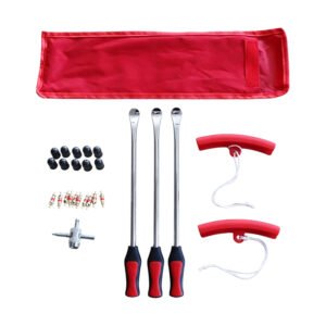 Tire Maintenance Tool Set Steel Spoon Rod Rim Protector Valve Tool for Repair Car Motorcycle Bike Tire Changer Levers Tools