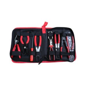 8Pcs Automotive Hose Clamp Pliers Set, Fuel Line & Water Pipe Removal Tool Kit, Car Repair Hand Tools with Canvas Storage Bag