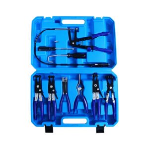 9pcs Multi-Function Vehicle Tools Set Pipe Pliers and Hose Clamp Removal Tools for Car Service