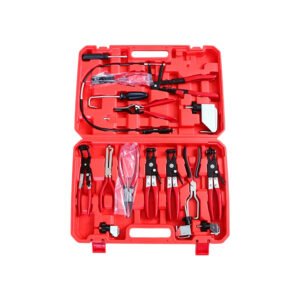 Hose Clamp Plier Set Universal Automotive Fuel Line Clamp Removal Repair Tool Kit with Adjustable Trigger